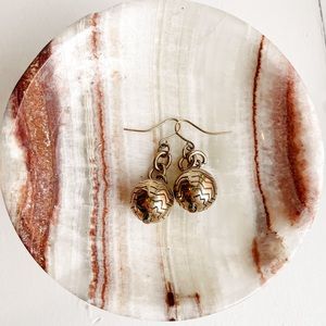 COPY - • premier designs golden earrings •